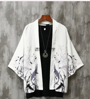 Summer Three-quarter Sleeve Shirt Men’s Loose Chinese Style Men’s Clothing