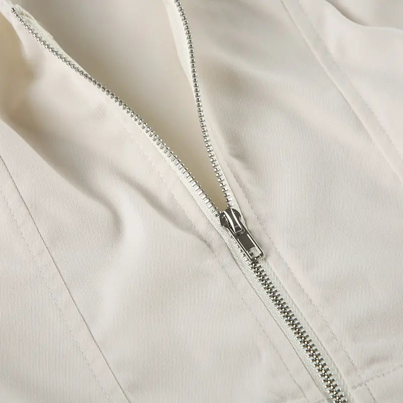 European And American Hot Girl Fan Solid Color Jacket Small Stand Collar