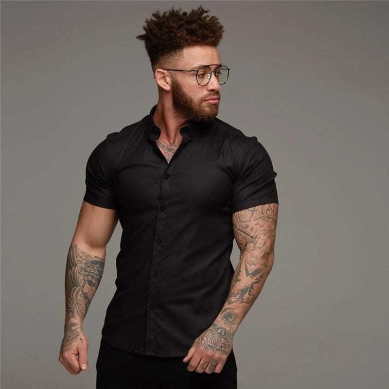 Muscle Men’s Fitness Shirt Short Sleeve