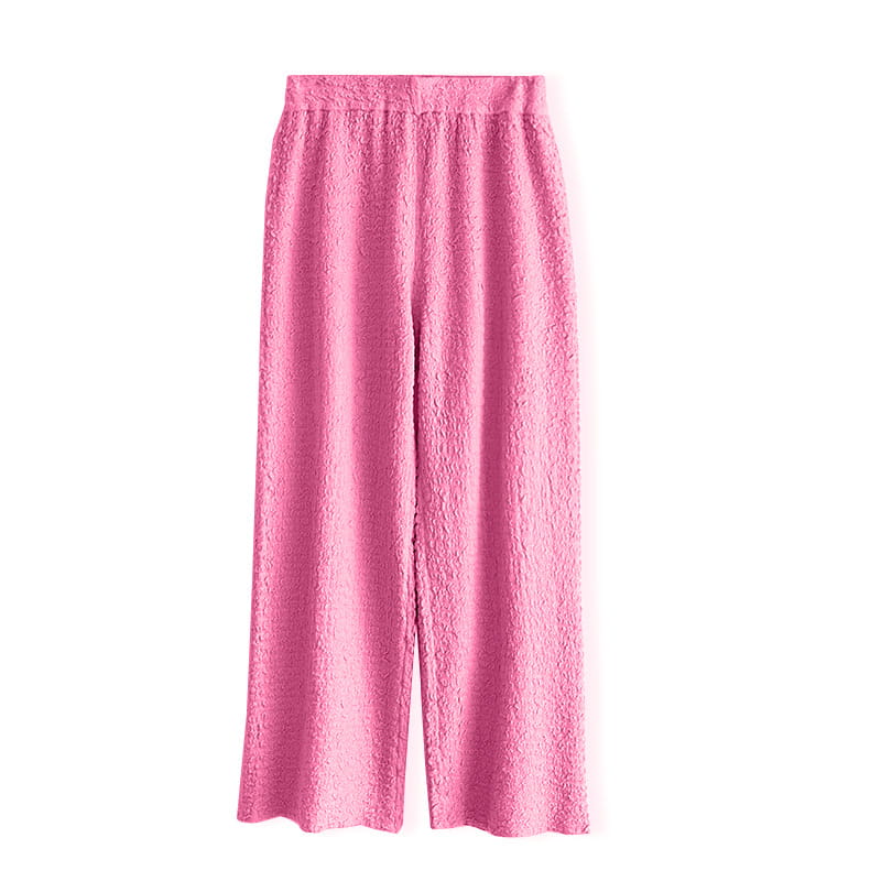Women’s Knitted Wool Drape Wide Leg Pants
