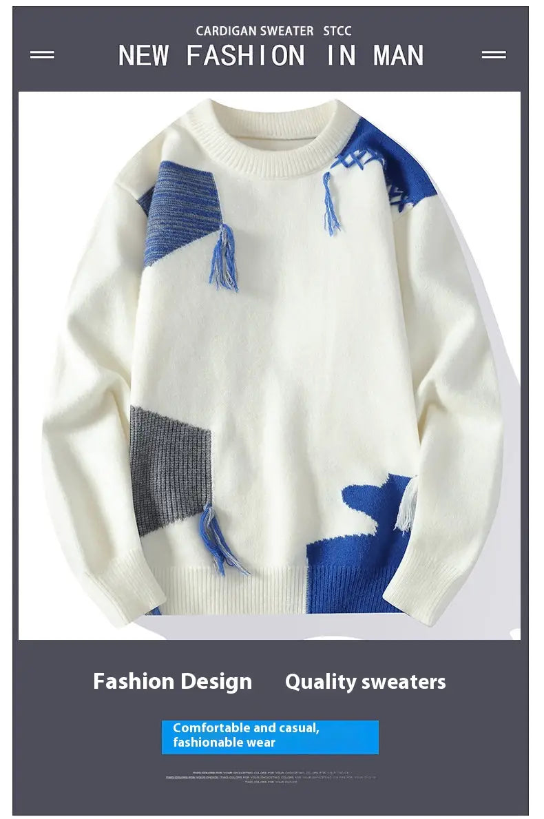 High Quality Sweater Men’s Korean-style Youth Fashion
