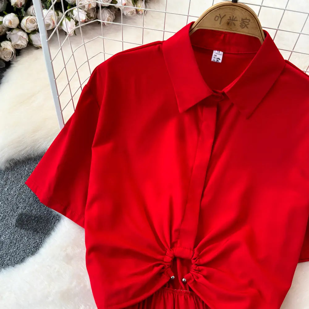 Summer French Minority Design Blouse Shirt For Women