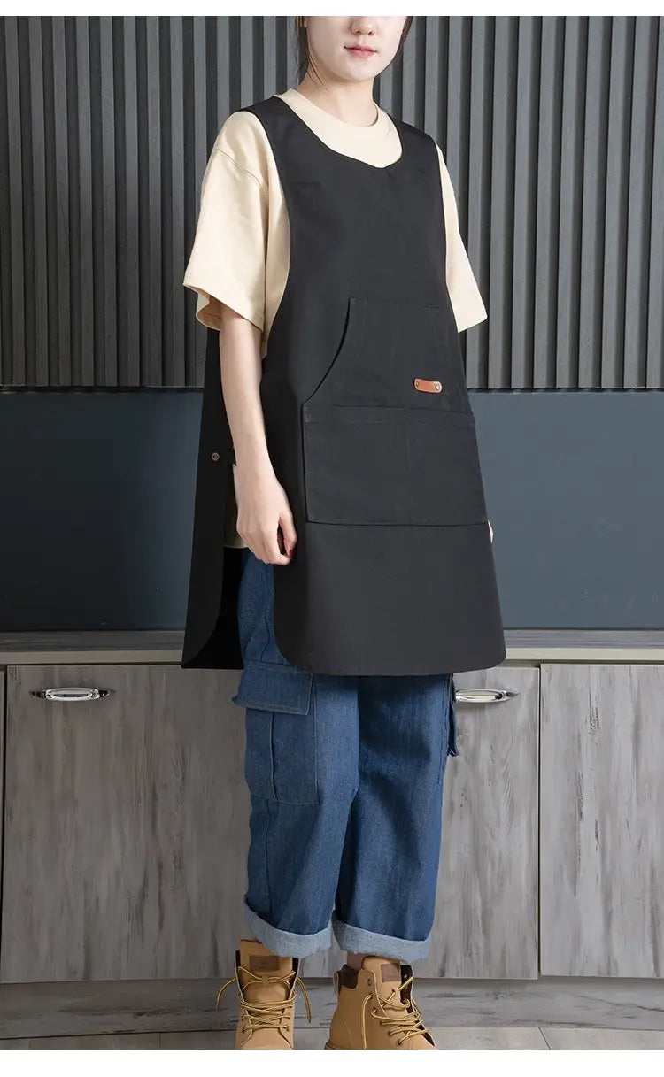 Coffee Shop Milk Tea Shop Hair Overclothes Vest