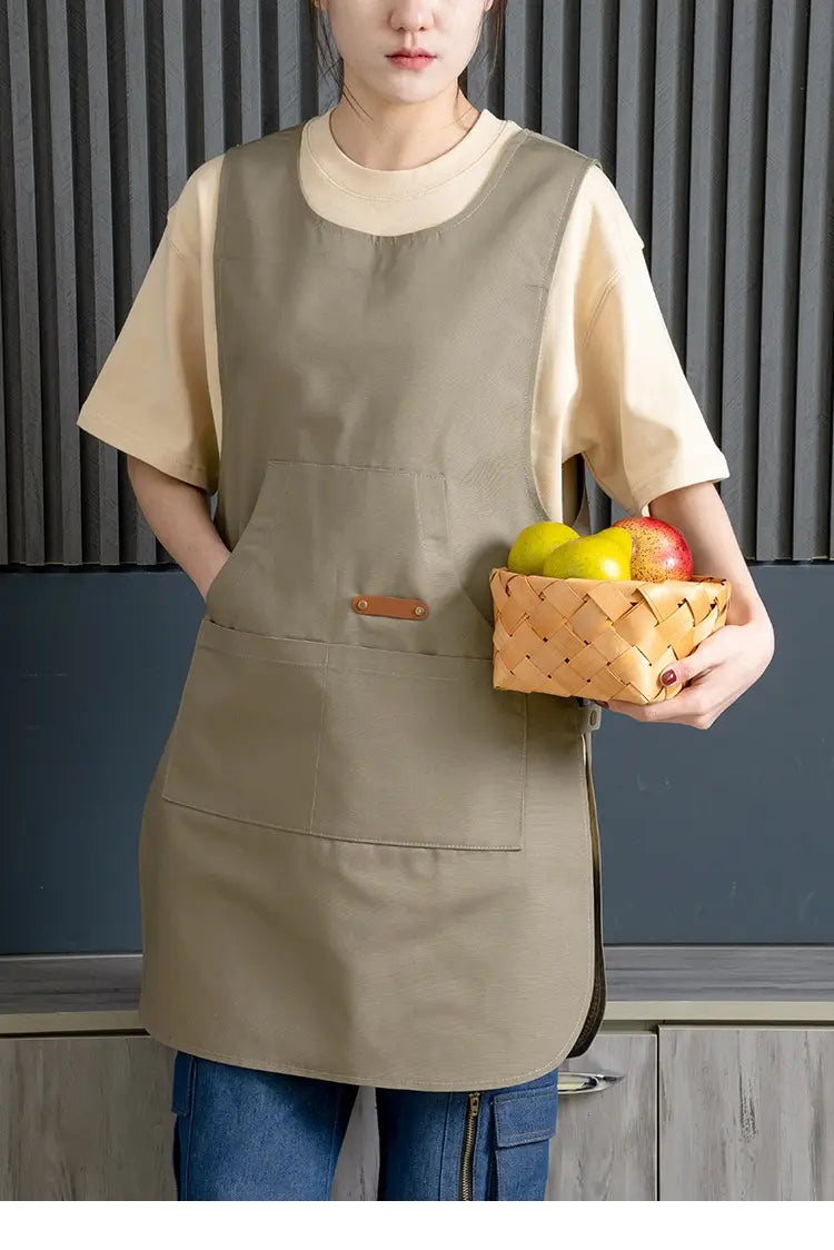Coffee Shop Milk Tea Shop Hair Overclothes Vest