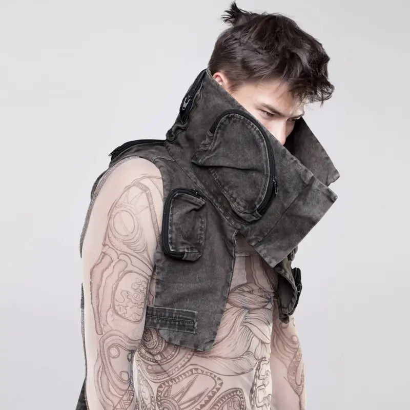 Asymmetrical Three-dimensional Bag Level Profile Tooling Vest Male