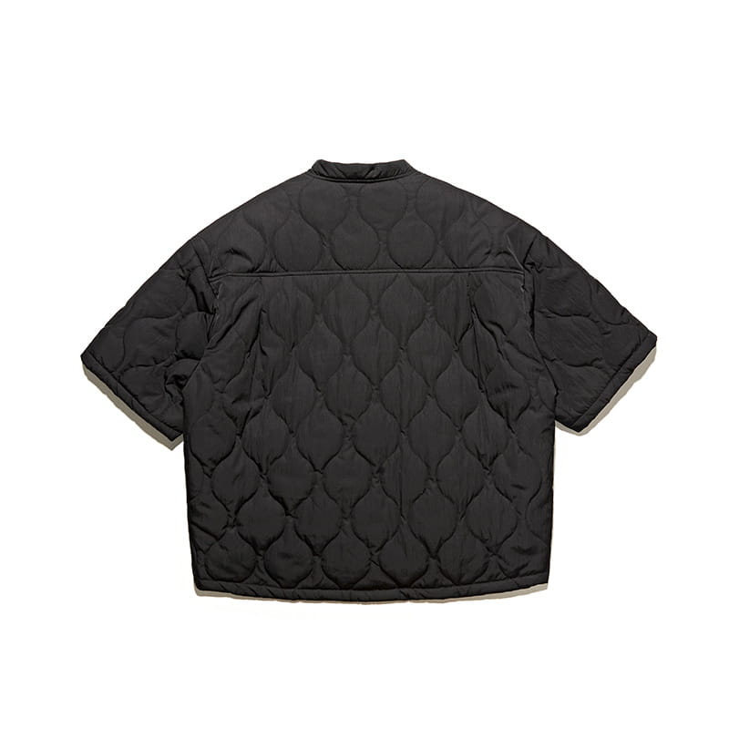 Gourd Quilted Collarless Cotton Retro