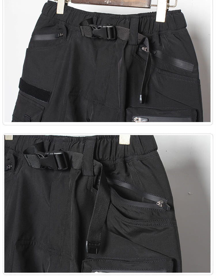 En’s Spring Tactical Functional Wind Ribbon Paratrooper Pants