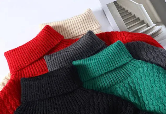 Fashion Personality New Mock Neck Sweater Men