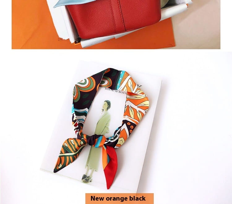 Ribbon Thin Narrow Bag Handle Scarves Decoration