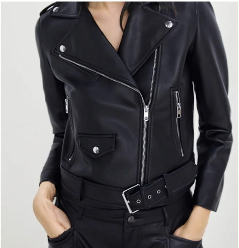 Women’s Faux Leather Retro Biker’s Leather Coat