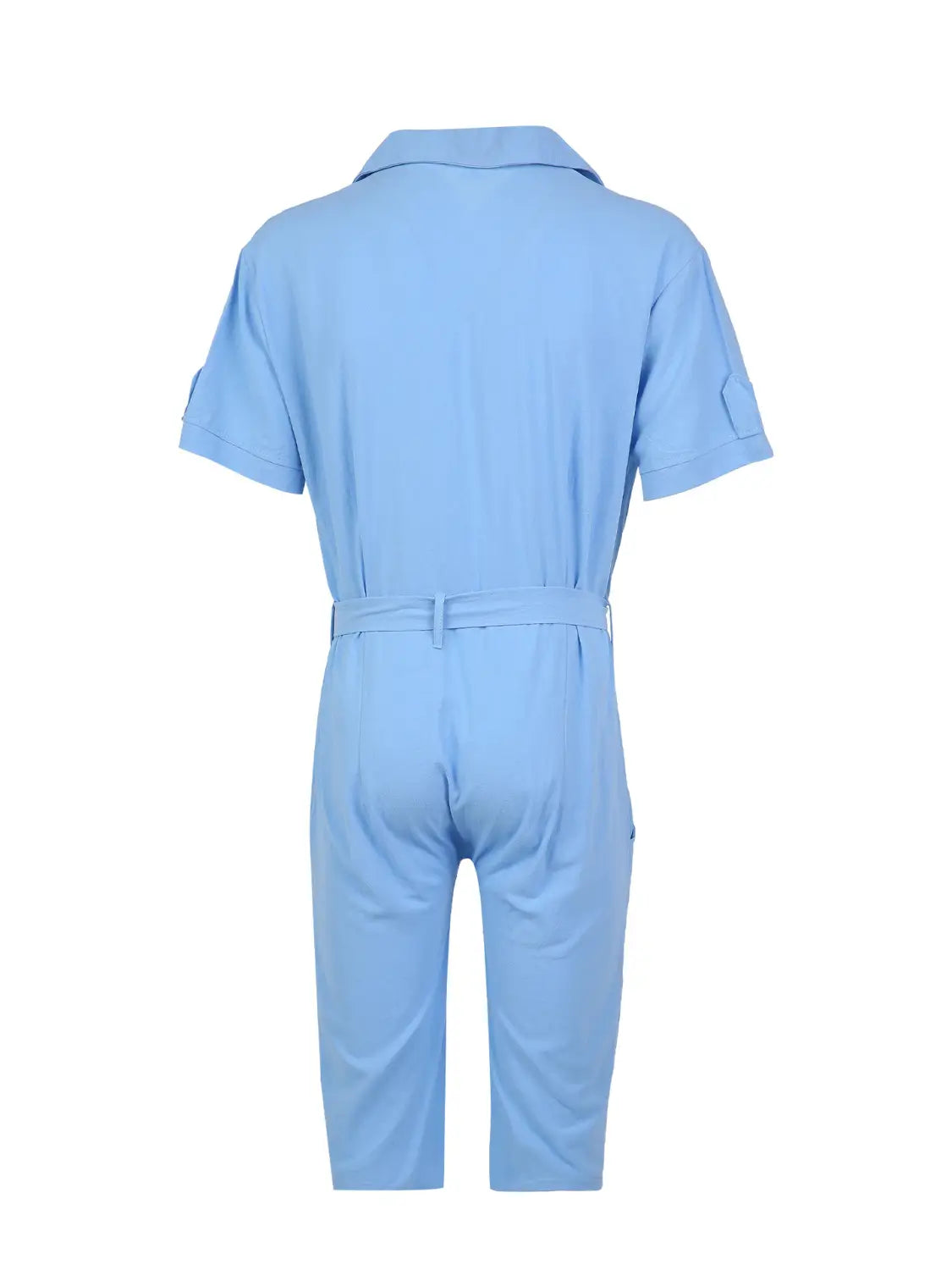 Casual Sports Jumpsuit Suit Men’s Loose Short Sleeve T-shirt Shorts Set Suit