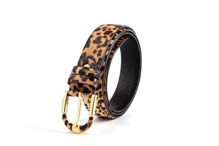 Women’s Leopard Leather Belt