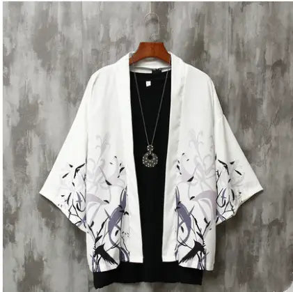 Summer Three-quarter Sleeve Shirt Men’s Loose Chinese Style Men’s Clothing