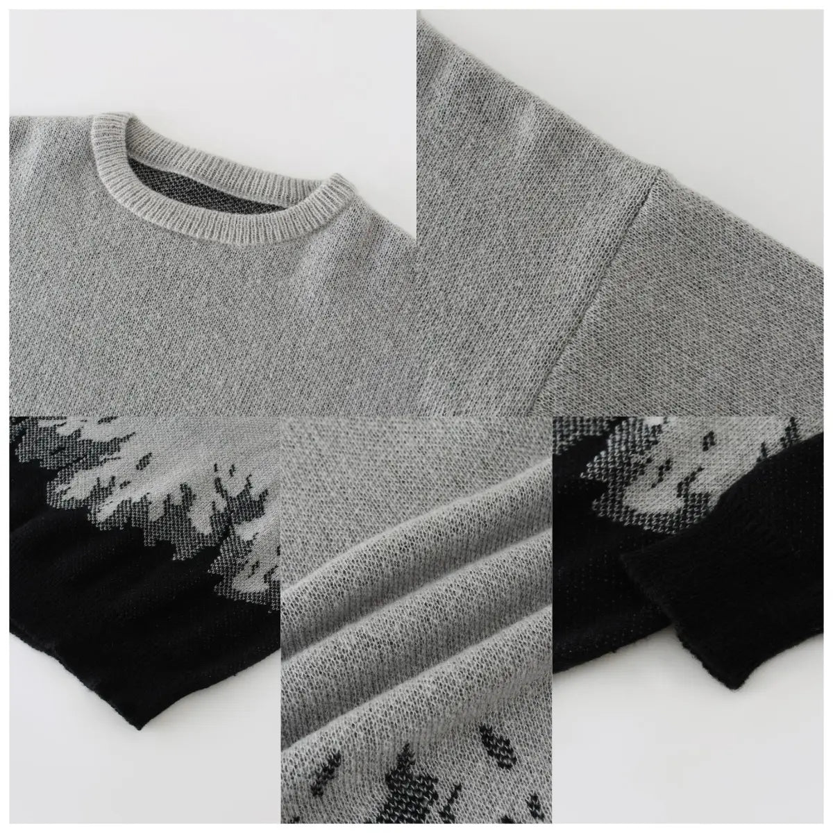 Flame Knitted Sweater Men’s Leisure Warm