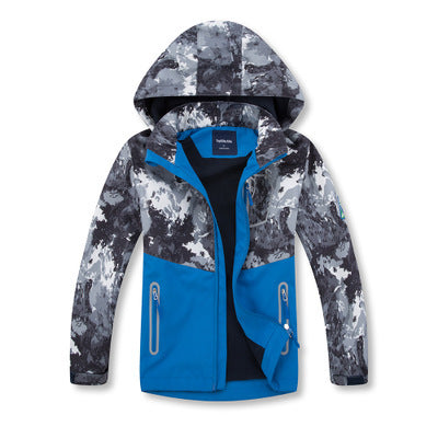 Older children’s coat trench coat jacket - 140cm / Sky Blue