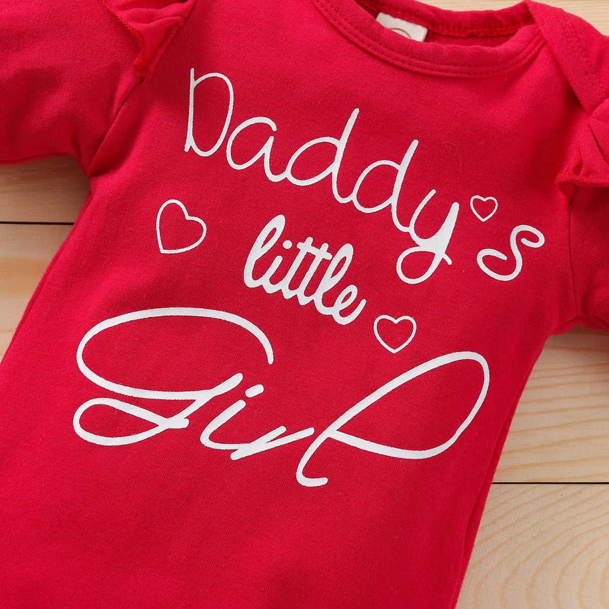 Autumn Girl’s Clothing Baby Girl Long-sleeved Alphabet Romper Suit