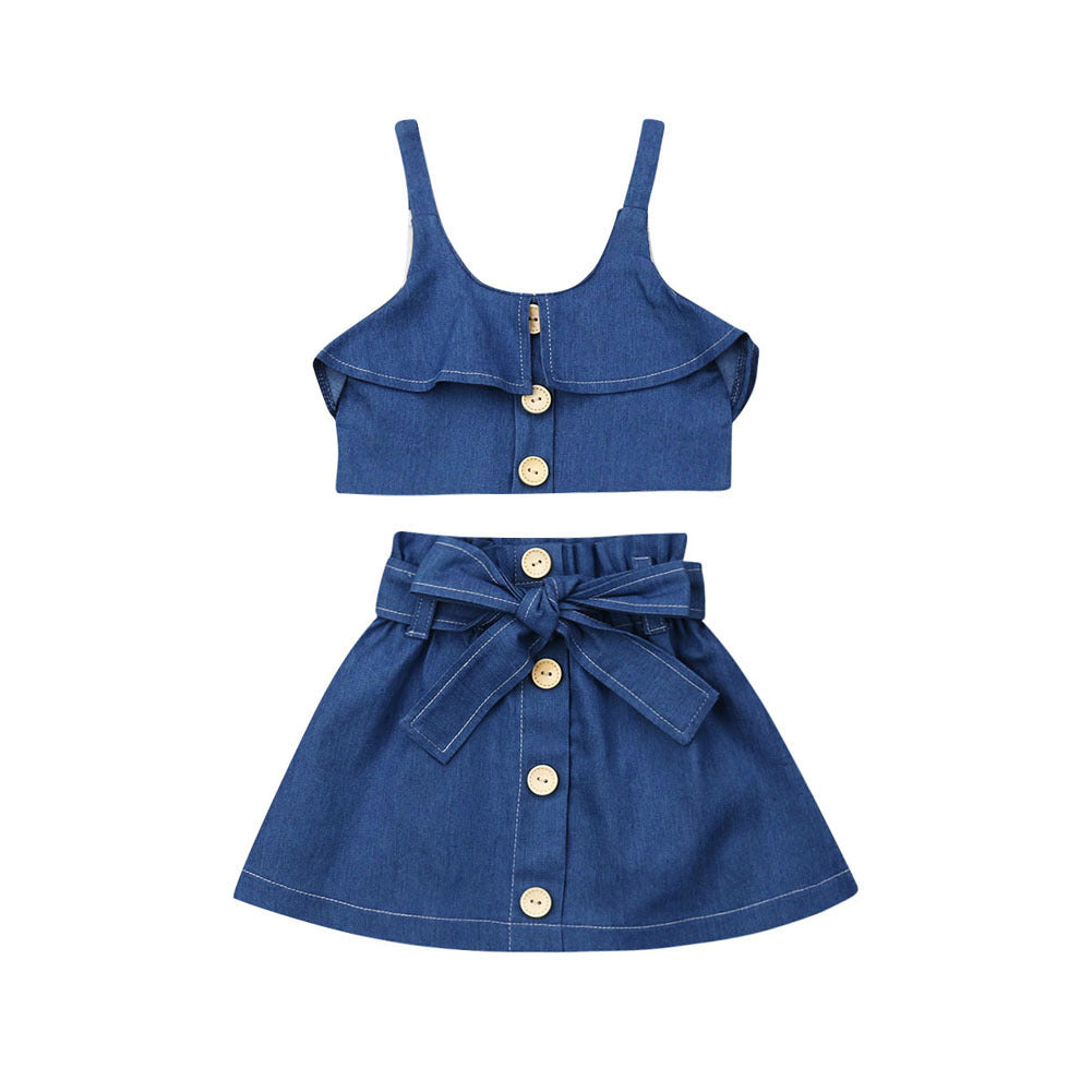 Children’s clothing girls suspender skirt - Skirt / 110cm