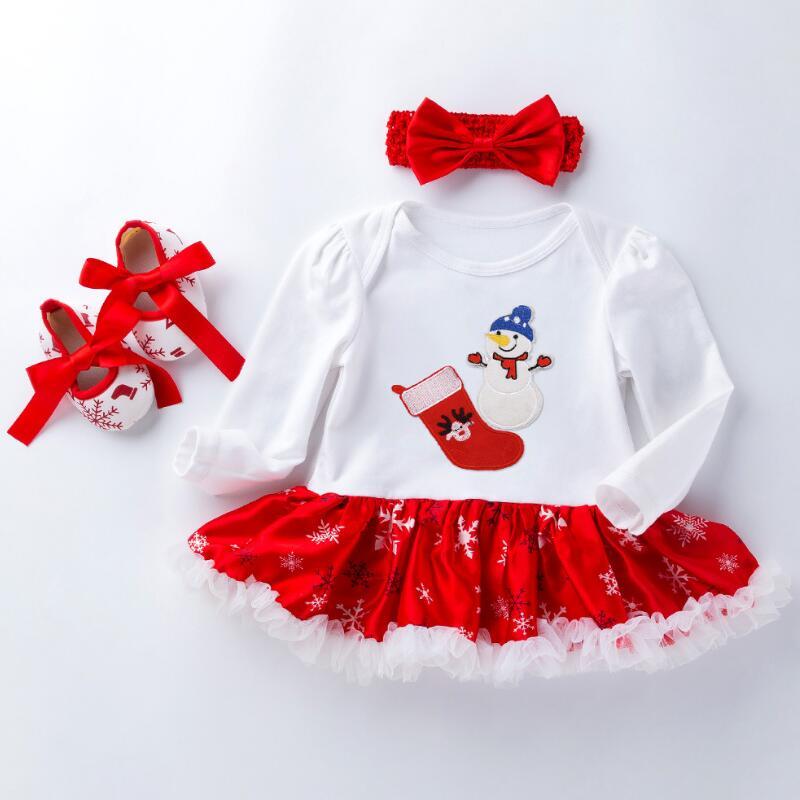 Three-piece Print Dress Shoes Headwear - 4style / 59cm