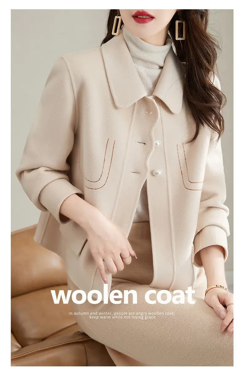Fashionable Korean Style Slimming Casual All-matching Graceful Solid Color Small
