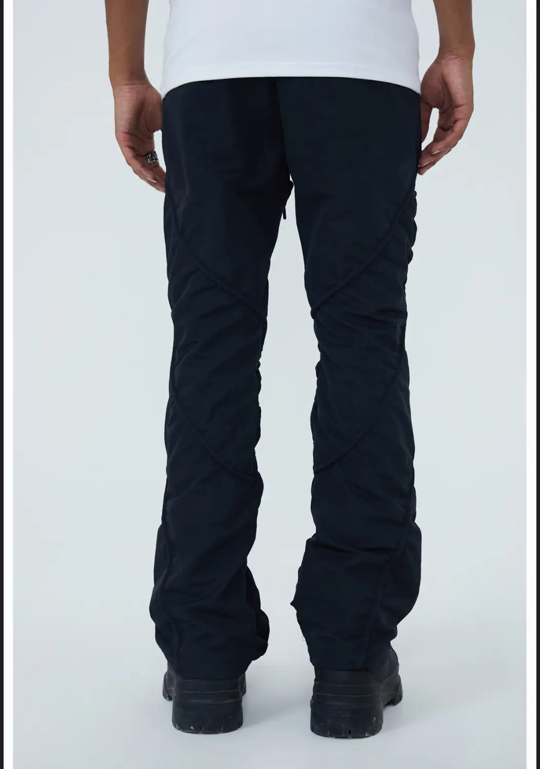 Men’s Pleated Straight Tube Loose Street High Street Sports Casual Pants
