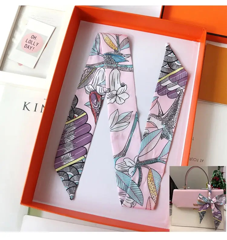 Ribbon Thin Narrow Bag Handle Scarves Decoration