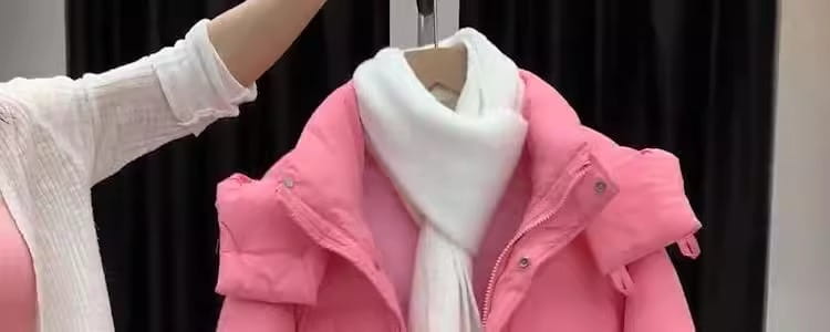 Women’s Cotton-padded Mid-length Thickened Hooded Jacket