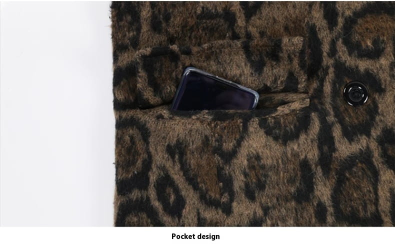 Winter Long Oversize Loose High-end Woolen Coat For Men