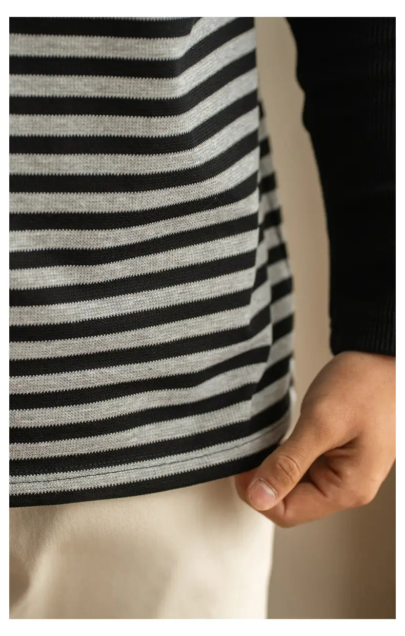 Men’s Spring Leisure Loose Bottoming Shirt Men