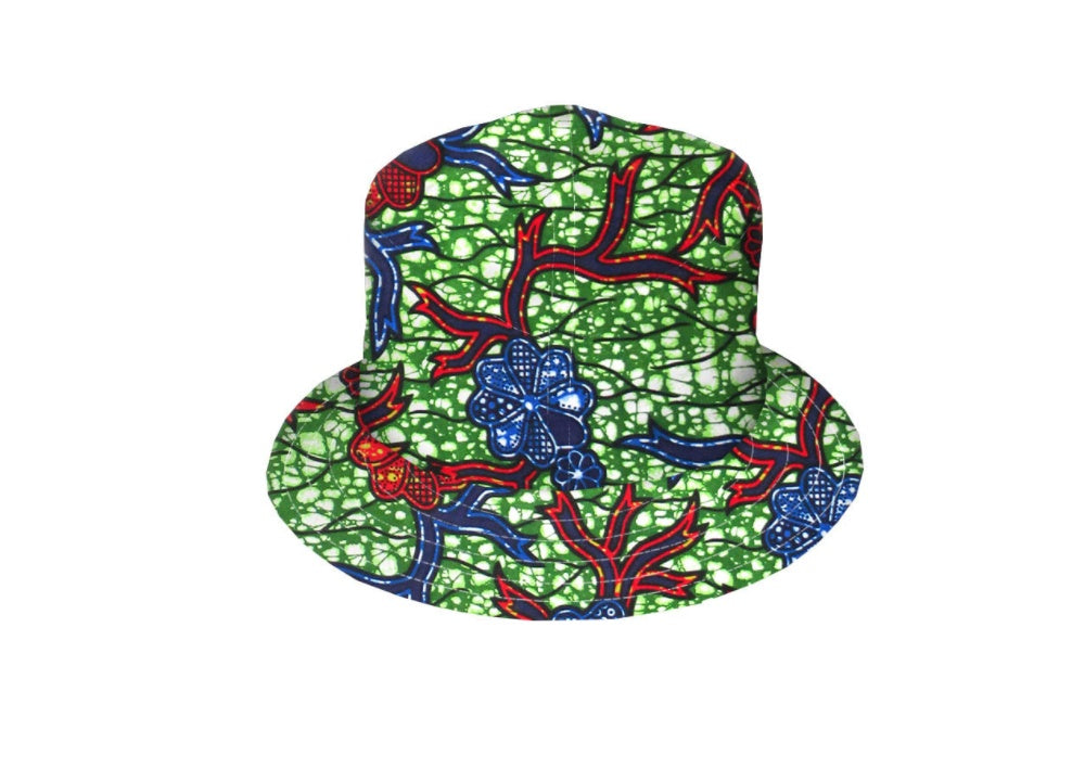 All cotton batik fisherman’s hat double side belt