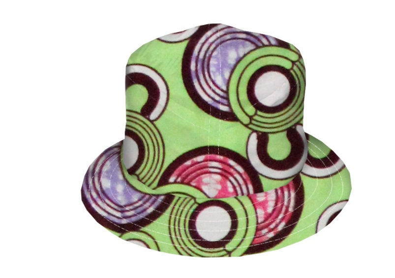 All cotton batik fisherman’s hat double side belt