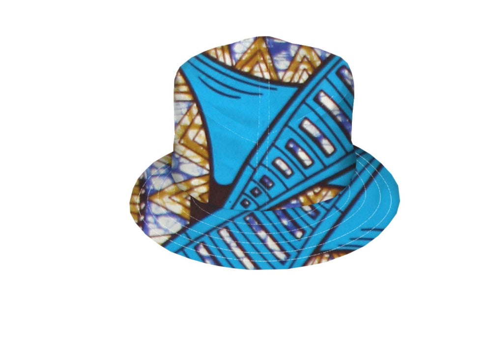 All cotton batik fisherman’s hat double side belt - One size