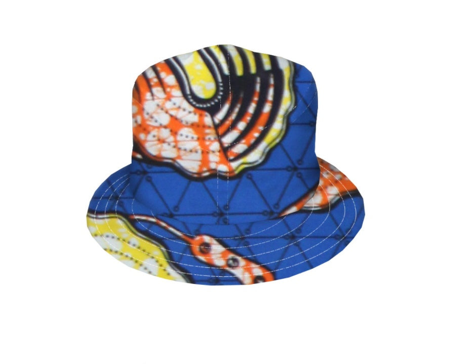 All cotton batik fisherman’s hat double side belt - One size / D