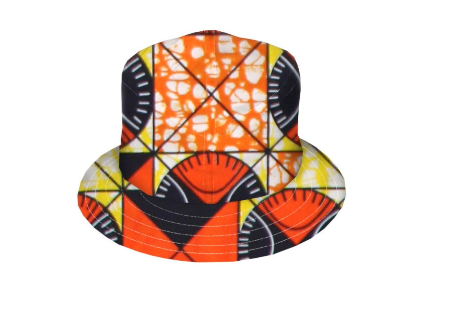 All cotton batik fisherman’s hat double side belt - One size / E