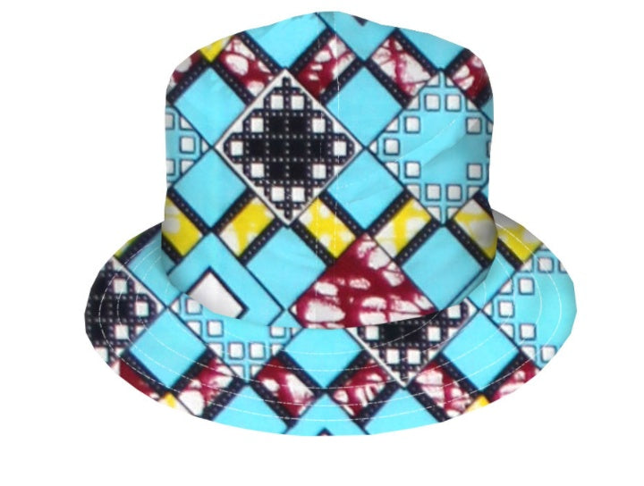 All cotton batik fisherman’s hat double side belt - One size / F