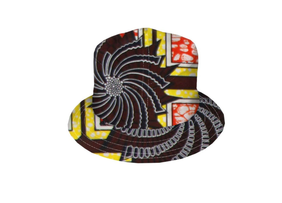 All cotton batik fisherman’s hat double side belt - One size / P