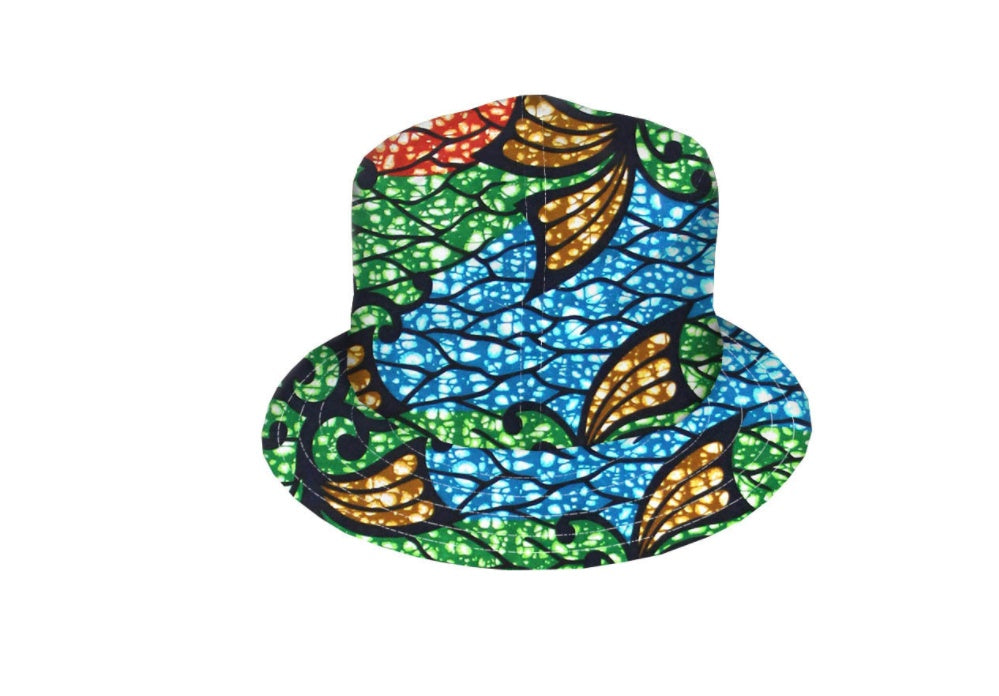 All cotton batik fisherman’s hat double side belt - One size / U