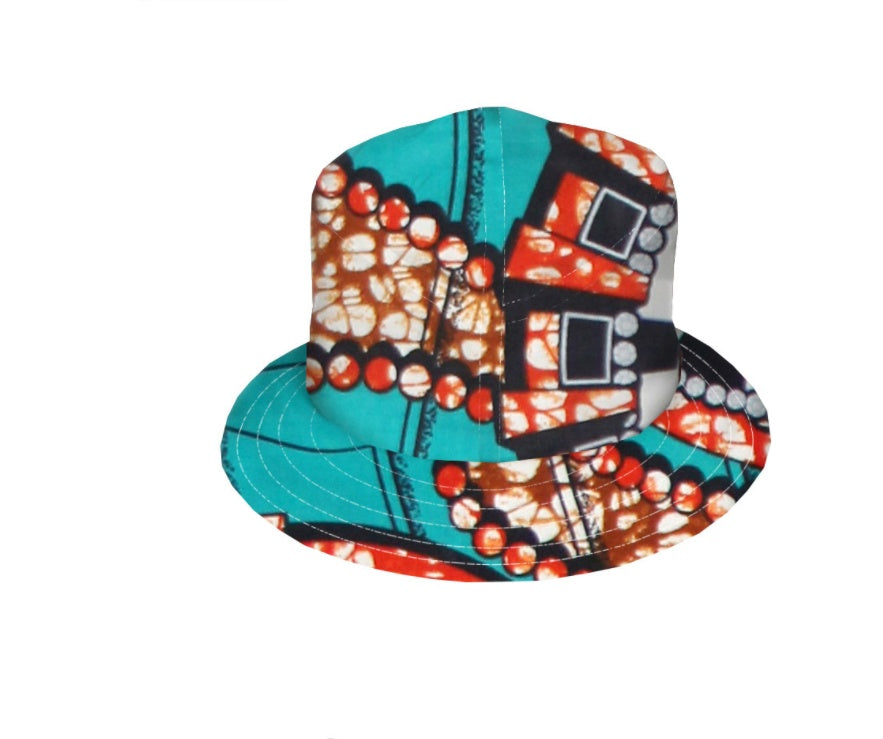 All cotton batik fisherman’s hat double side belt - One size / W