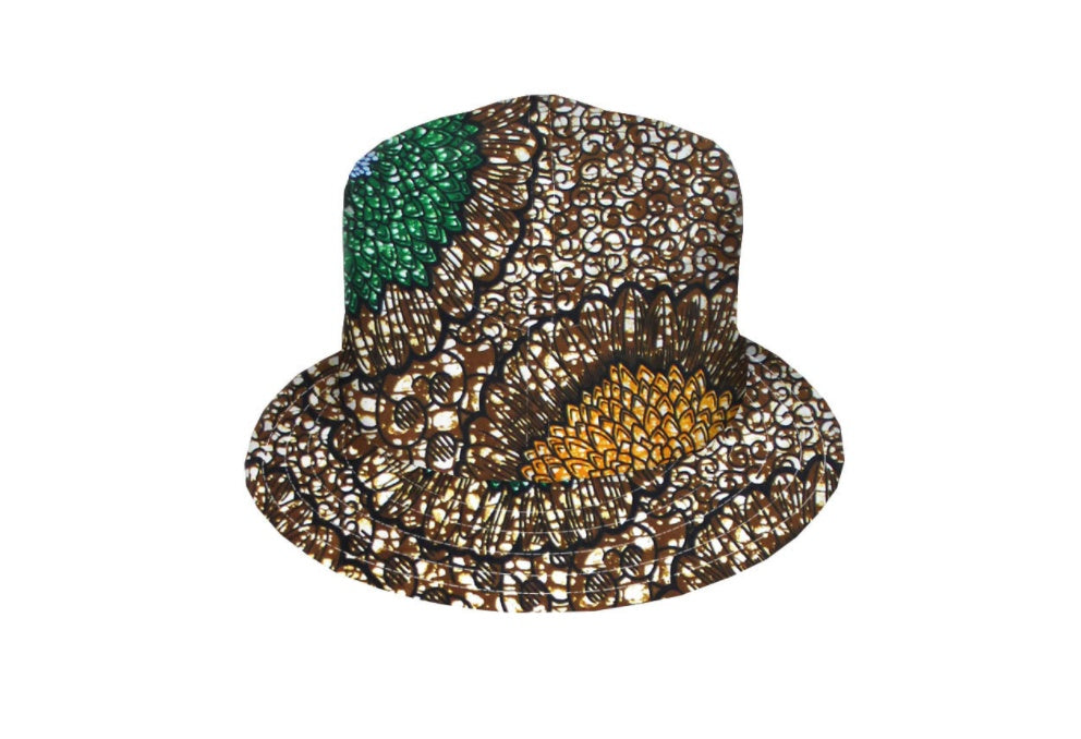 All cotton batik fisherman’s hat double side belt - One size / X