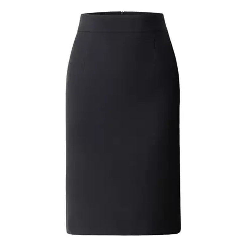 All-match Commute High Waist Slimming Office Lady Skirt - Black / S