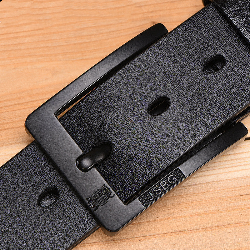 Men’S Pin Buckle Pure Leather Belt - 11style / 105CM