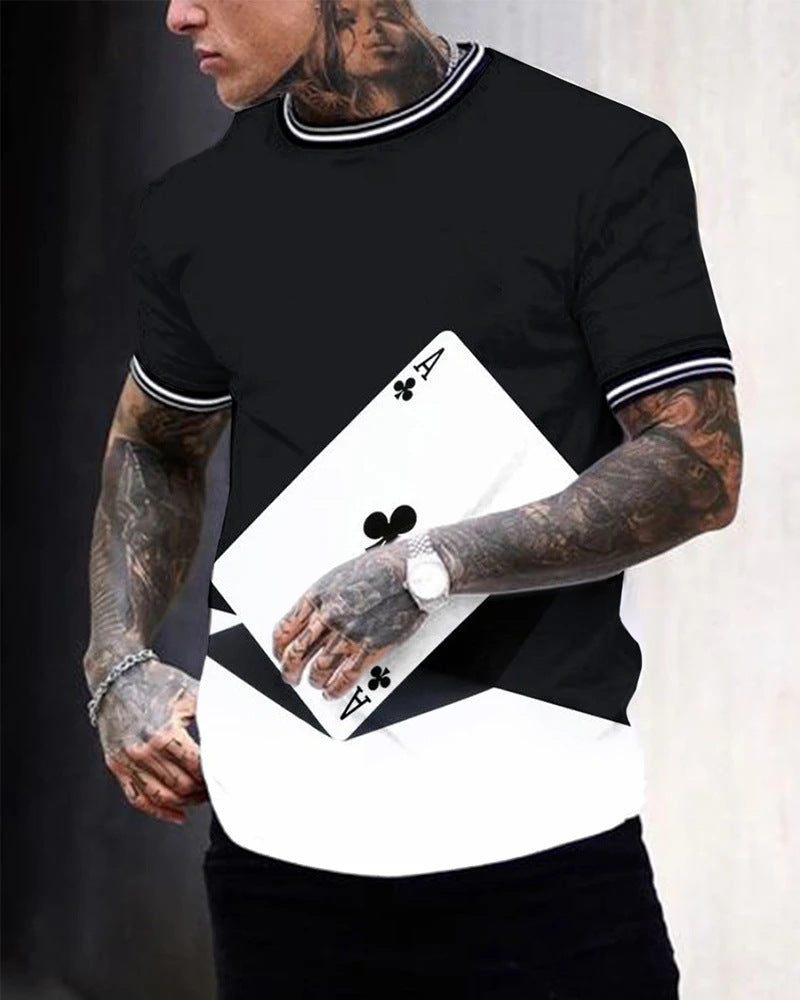 Amazon Summer New Trend Men’s T-shirt Short Sleeve