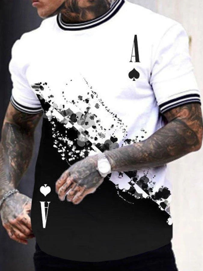 Amazon Summer New Trend Men’s T-shirt Short Sleeve