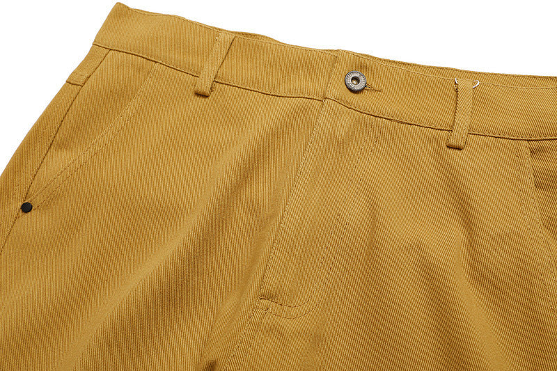 Solid Color Rivets Overalls Europe And America Retro Casual Pants