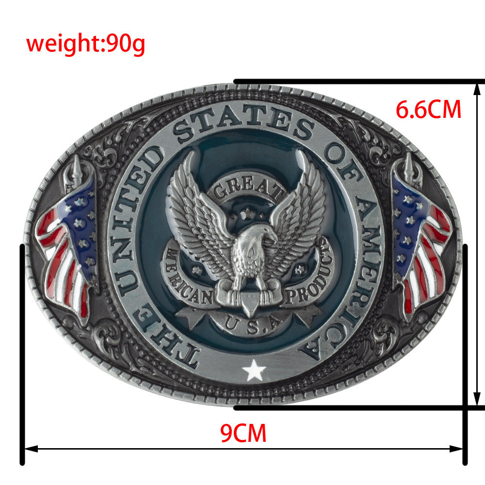 Eagle Buckle Genuine Leather Men’s Casual Belt Leisure Fashion Clothing Accessories