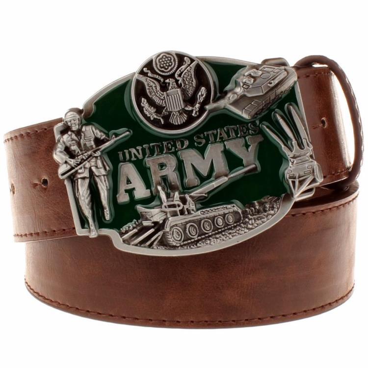 European and American fashion belt - Coffee