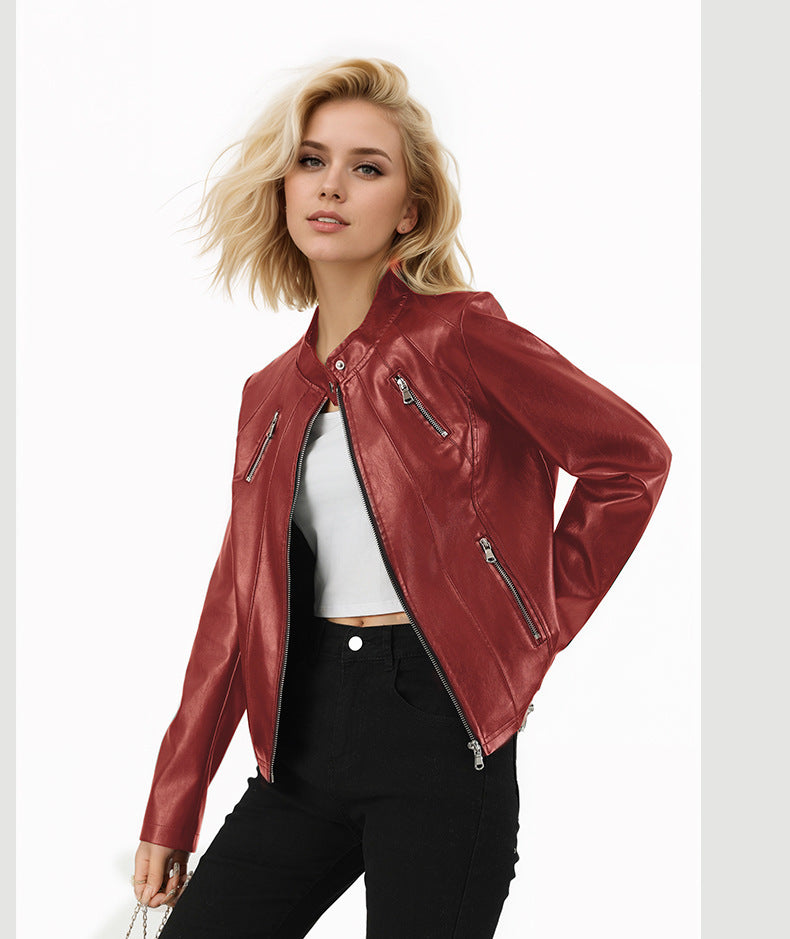 European And American Leather Women’s High-grade - 1919 Brick Red / S