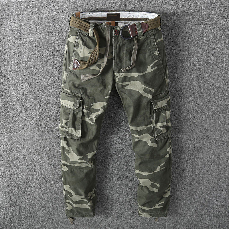 American Overalls Men’s Casual Pants - Green Camouflage / 30