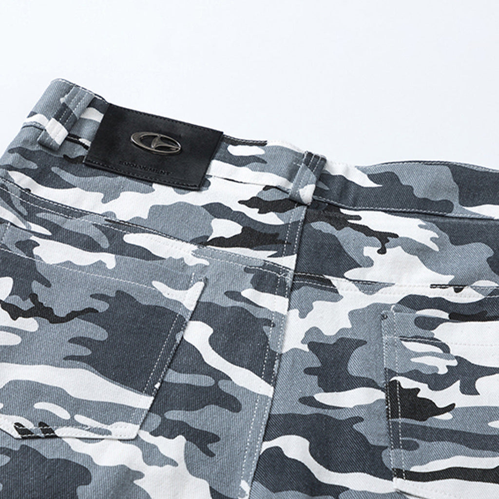 Retro Overalls Men’s And Women’s Outdoor Camouflage Casual Loose Straight