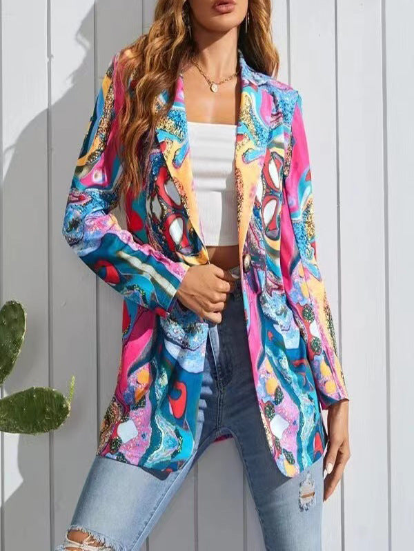 European And American Style Colorful Series Fashion High Sense Spring And Autumn New Casual Suit - G76Z534 / S