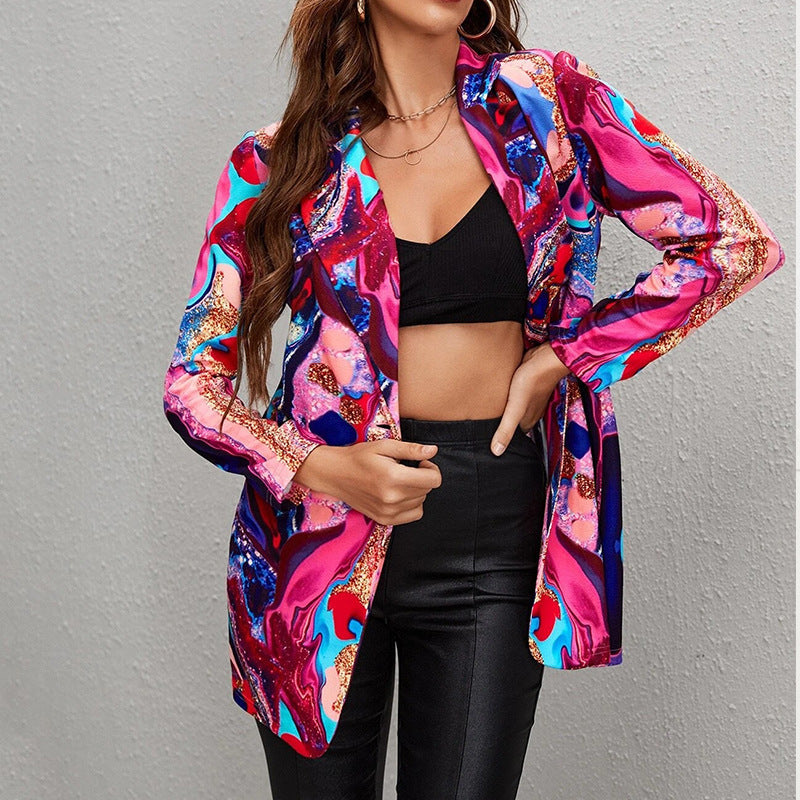 European And American Style Colorful Series Fashion High Sense Spring And Autumn New Casual Suit - G76Z555 / S